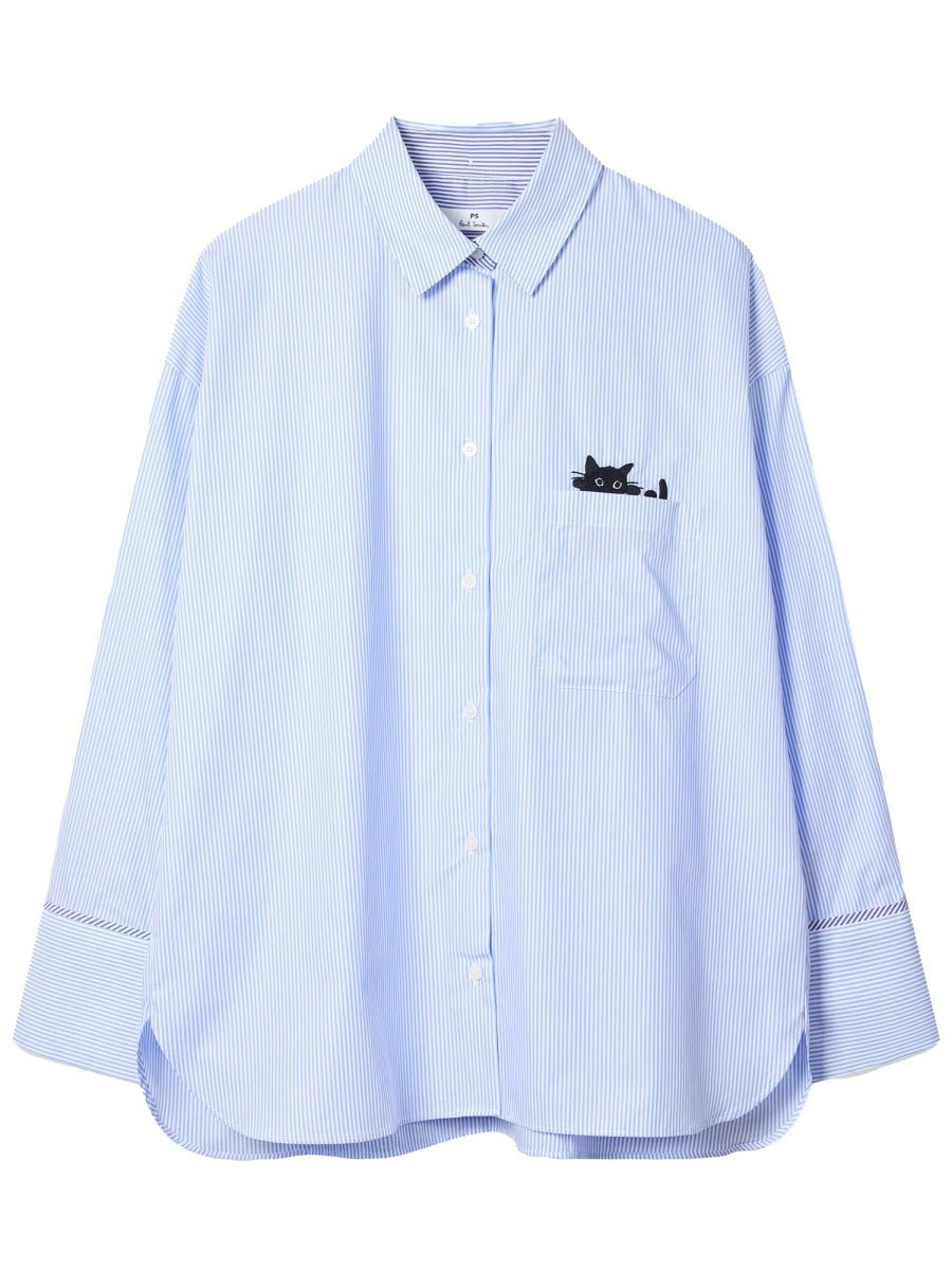 PS BY PAUL SMITH SHIRT WITH EMBROIDERY