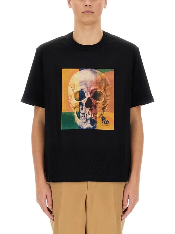 PS BY PAUL SMITH "SKULL SQUARE" T-SHIRT