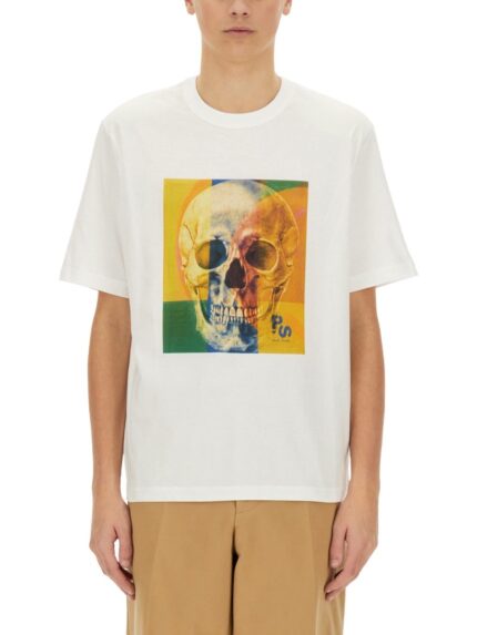PS BY PAUL SMITH "SKULL SQUARE" T-SHIRT