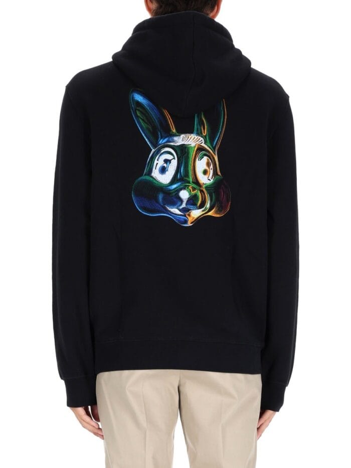 ps by paul smith sweatshirt with "bunny" print PS BY PAUL SMITH SWEATSHIRT WITH "BUNNY" PRINT