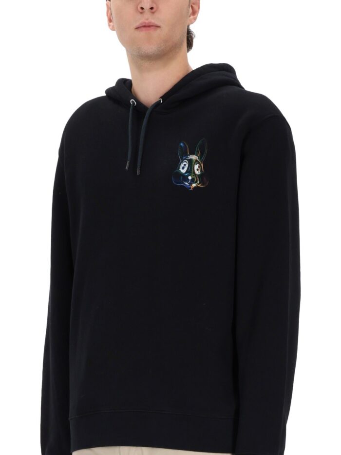 ps by paul smith sweatshirt with "bunny" print PS BY PAUL SMITH SWEATSHIRT WITH "BUNNY" PRINT