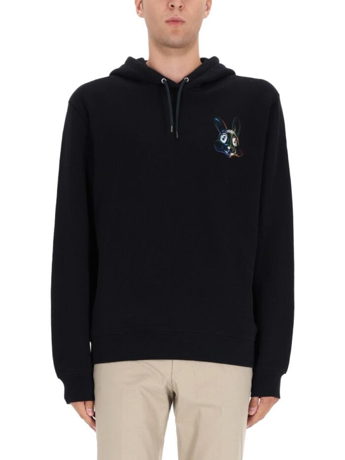 ps by paul smith sweatshirt with "bunny" print PS BY PAUL SMITH SWEATSHIRT WITH "BUNNY" PRINT