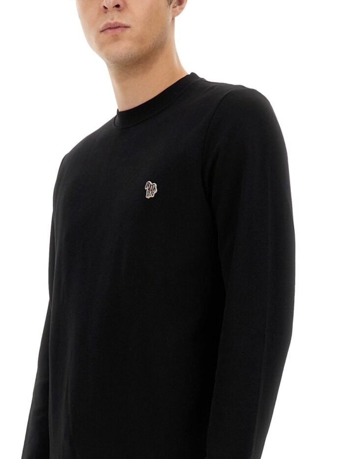 PS BY PAUL SMITH SWEATSHIRT WITH ZEBRA EMBROIDERY
