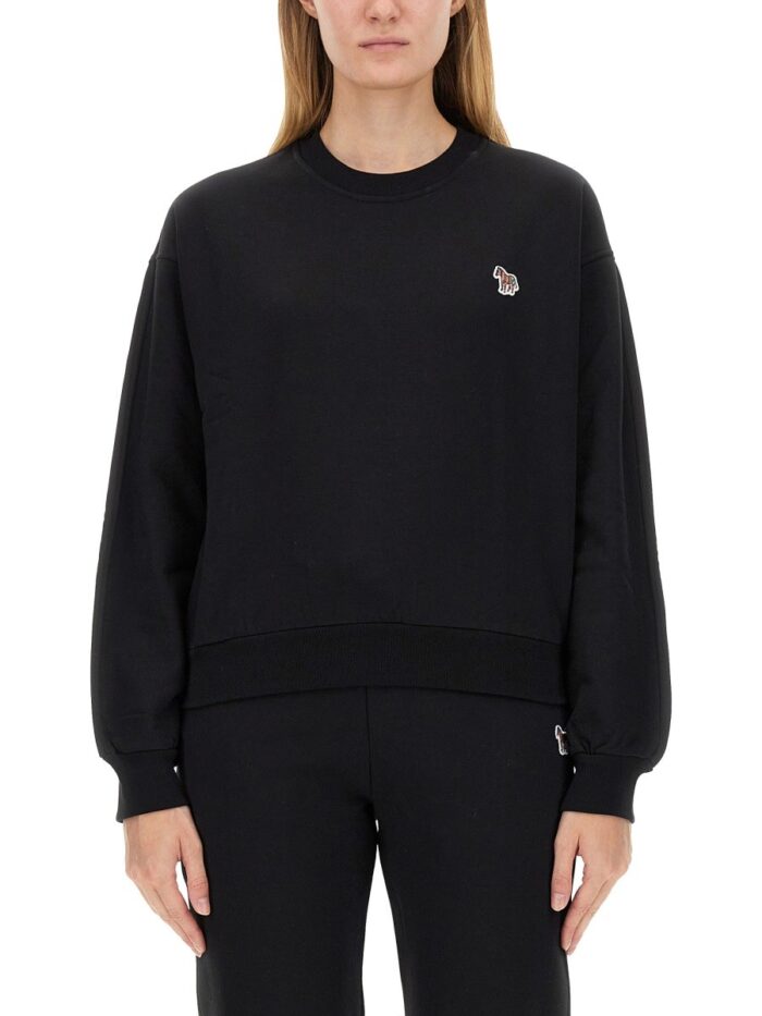 PS BY PAUL SMITH SWEATSHIRT WITH ZEBRA PATCH