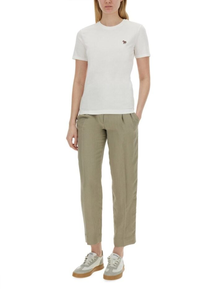 PS BY PAUL SMITH T-SHIRT WITH LOGO PATCH