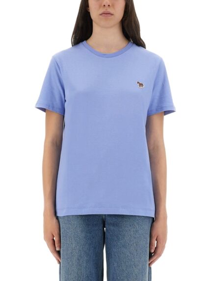 PS BY PAUL SMITH T-SHIRT WITH LOGO PATCH