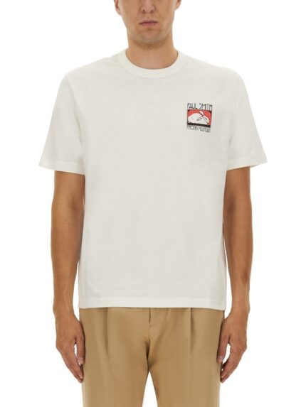 PS BY PAUL SMITH T-SHIRT WITH PRINT