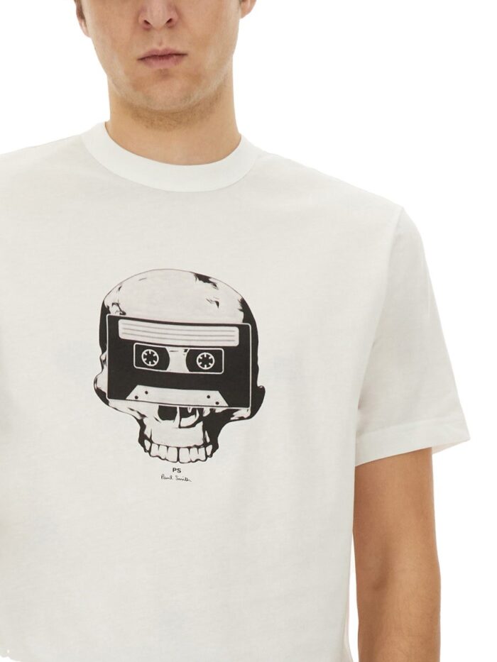 PS BY PAUL SMITH "TAPE SKULL" T-SHIRT