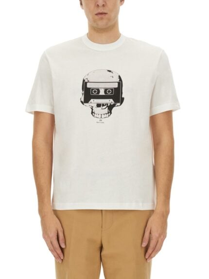 PS BY PAUL SMITH "TAPE SKULL" T-SHIRT