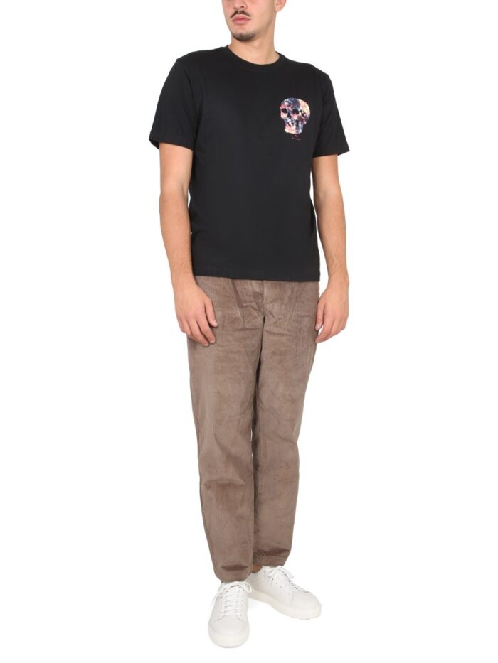 PS BY PAUL SMITH TIE DYE SKULL PRINT T-SHIRT