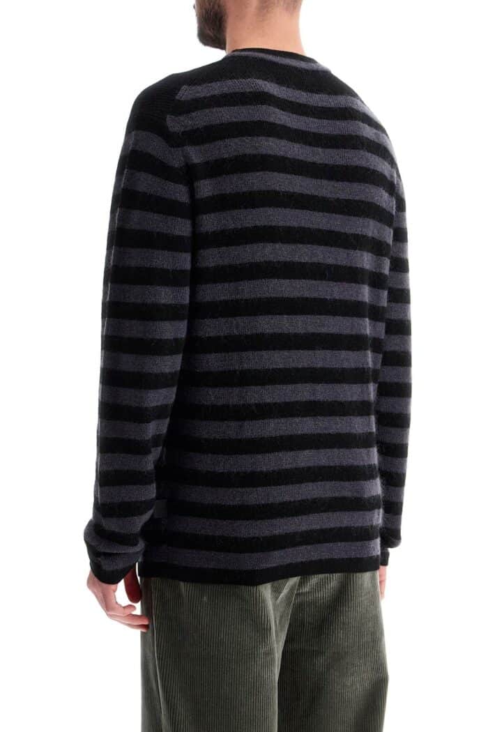 PS PAUL SMITH Striped Wool And Mohair Blend Pullover