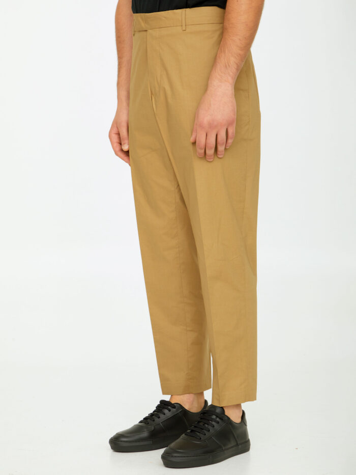 Pt Torino Beige cotton trousers