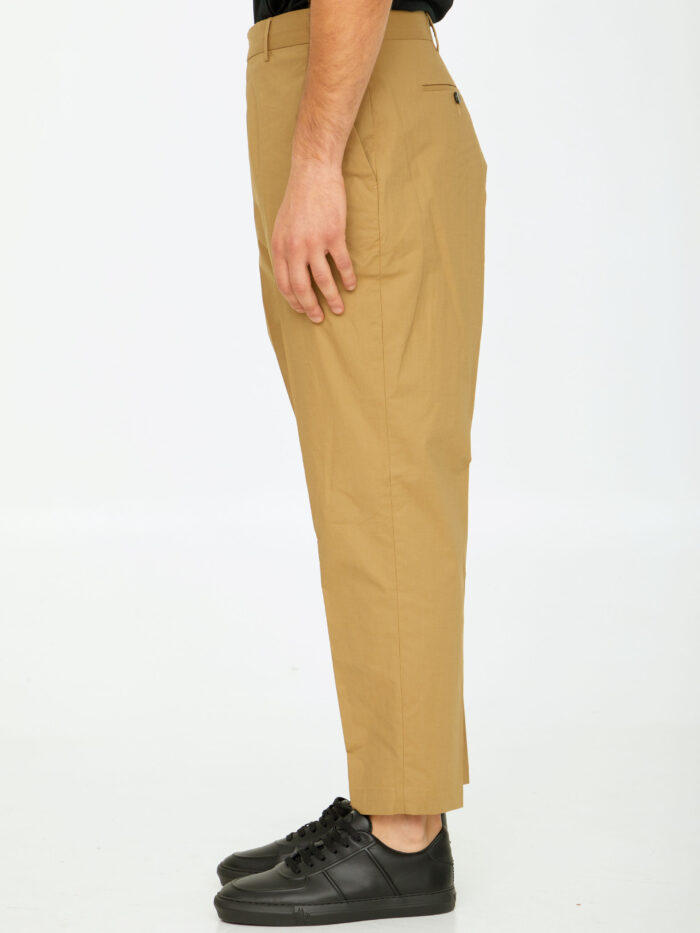 Pt Torino Beige cotton trousers