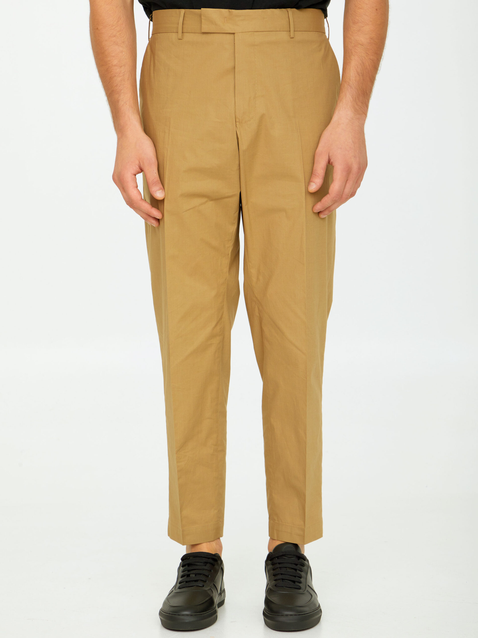 Pt Torino Beige cotton trousers