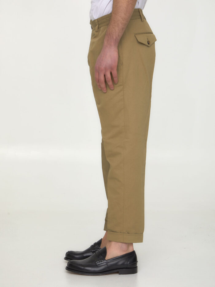 Pt Torino Cotton and linen trousers