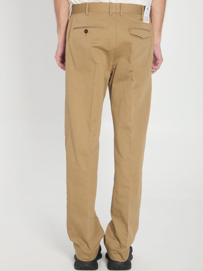 Pt Torino Cotton and linen trousers