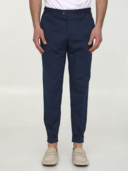 Pt Torino Cotton and linen trousers