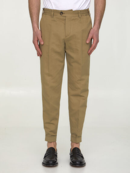 Pt Torino Cotton and linen trousers