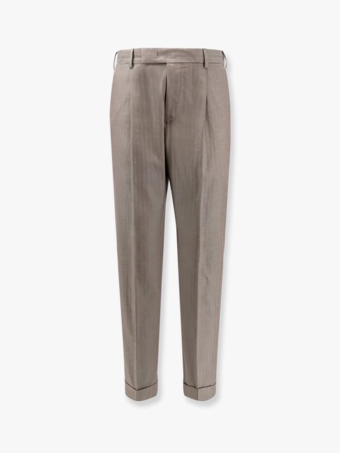 Pt Torino Edge Silkochino Trouser With Pinces