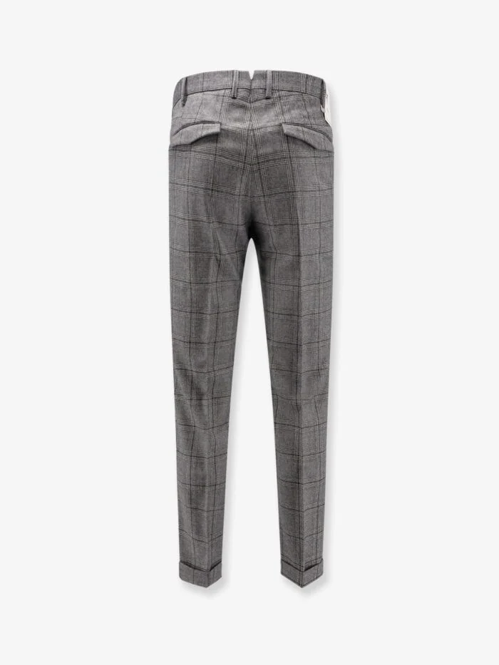 Pt Torino Madras Virgin Wool Trousers