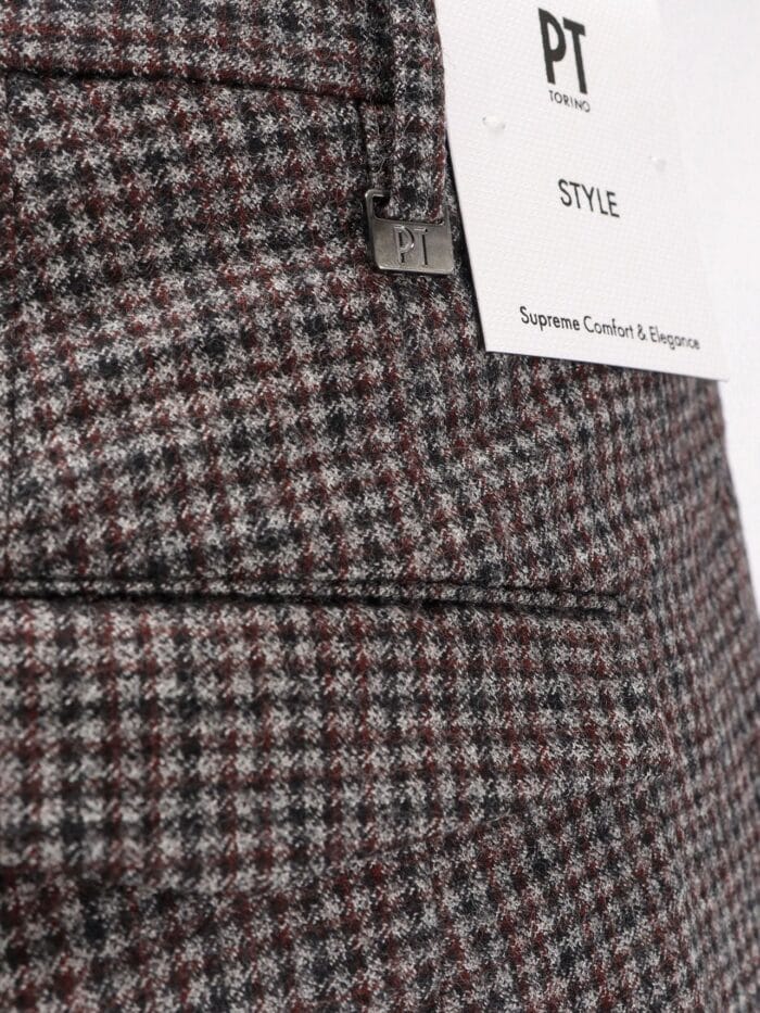 Pt Torino Madras Wool Trousers