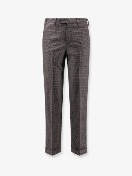 Pt Torino Madras Wool Trousers