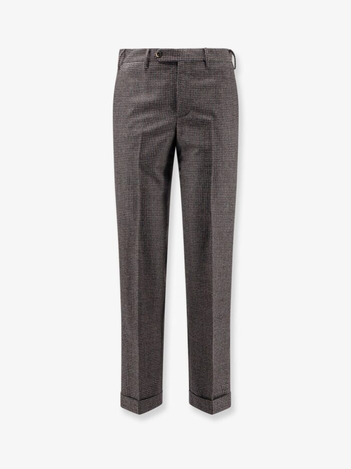 Pt Torino Madras Wool Trousers