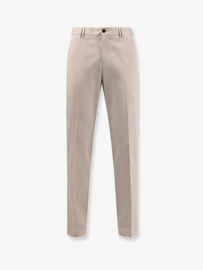 Pt Torino Michael Reworked Linen And Cotton Trousers
