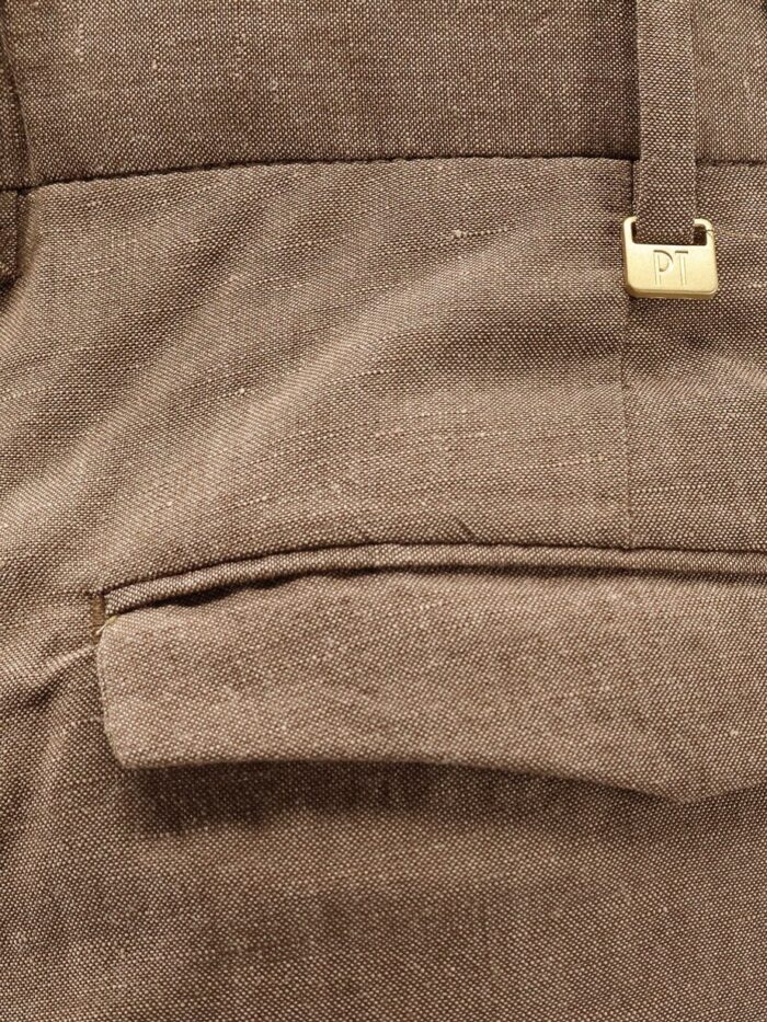 Pt Torino Michael Reworked Wool And Linen Trousers