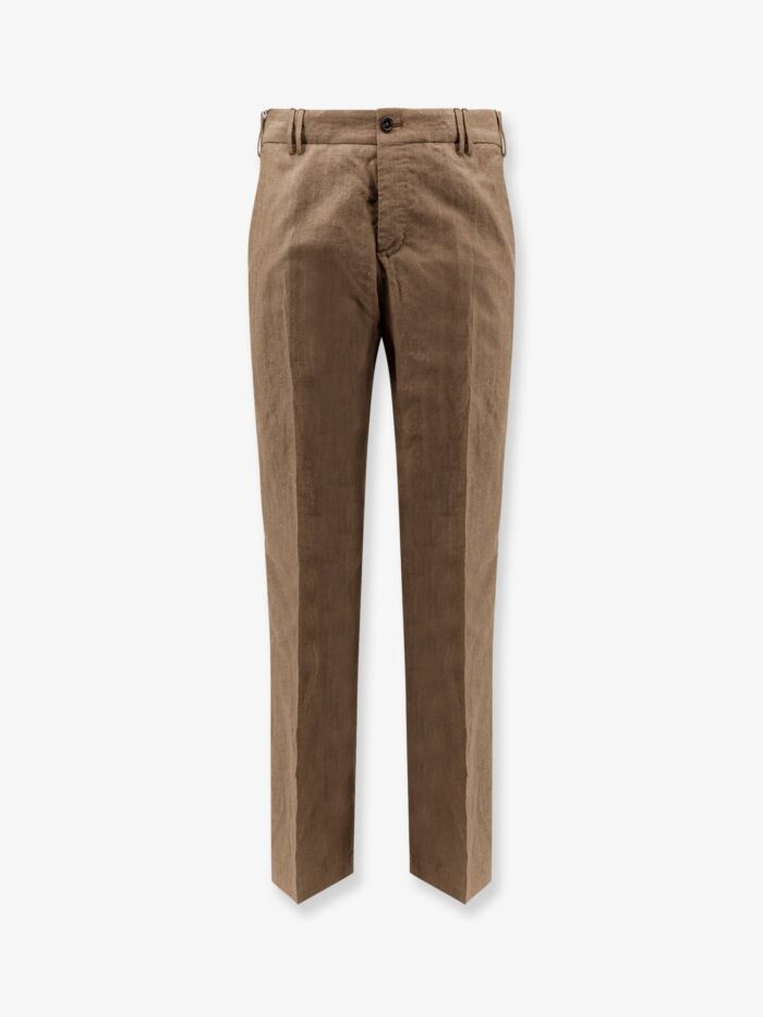Pt Torino Michael Reworked Wool And Linen Trousers