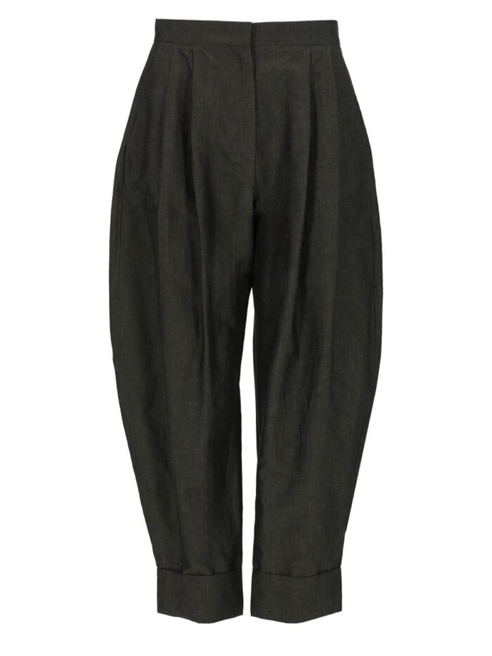 Pt Torino PANTALONE "CLOE" IN LINO E COTONE