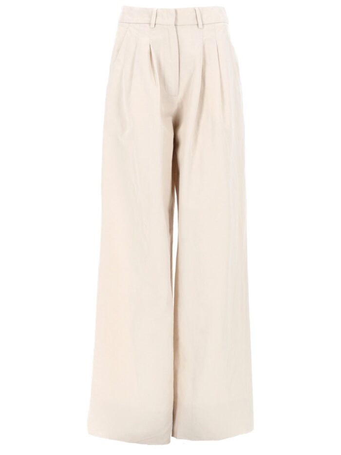 Pt Torino PANTALONE "FRANKIE" IN LINO E COTONE