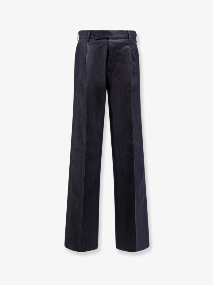 Pt Torino Quindici Edge Wool And Cotton Trousers