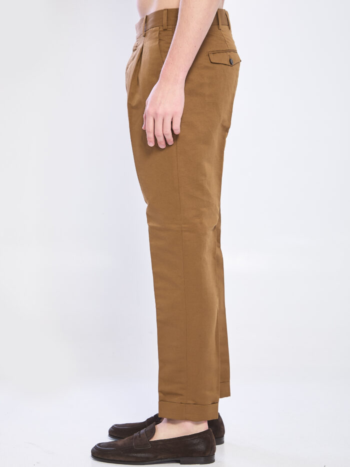 Pt Torino Rebel pants in linen and cotton