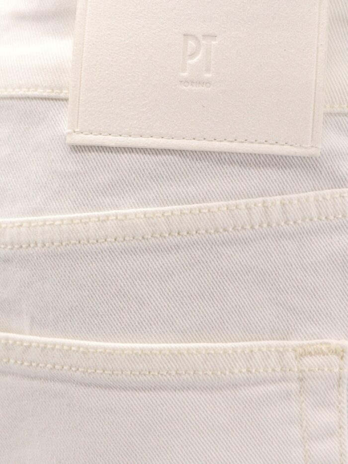 Pt Torino Reggae White Denim Trouser
