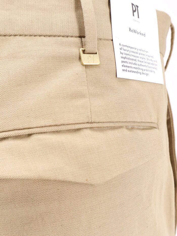 Pt Torino Reworked Michael Cotton And Linen Trouser