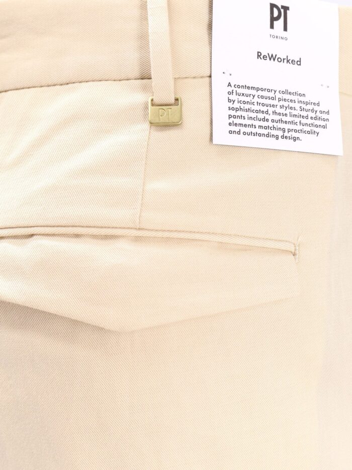 Pt Torino Reworked Michael Cotton And Linen Trouser