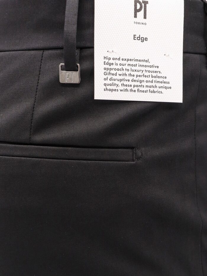 Pt Torino Stretch Cotton Edge Trouser