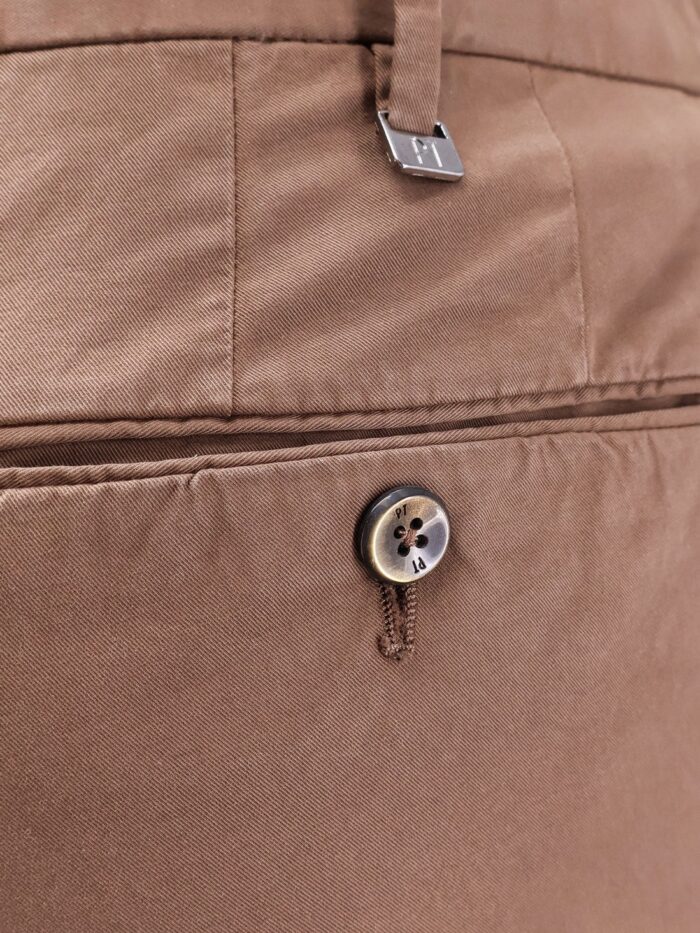 Pt Torino Super Slimfit Stretch Cotton Trousers