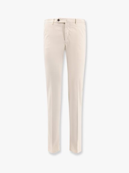 Pt Torino Super Slimfit Stretch Cotton Trousers
