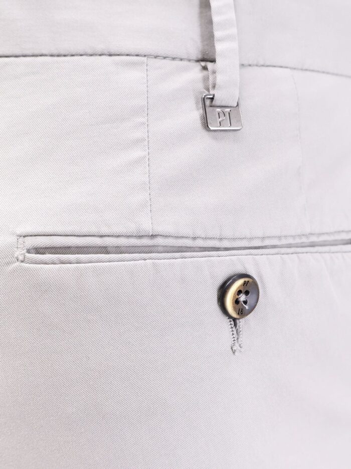 Pt Torino Super Slimfit Stretch Cotton Trousers