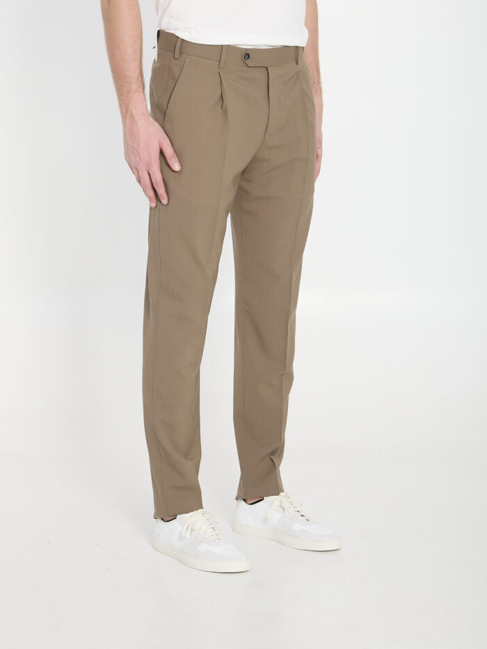 Pt Torino Union virgin wool trousers