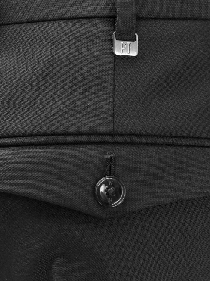 Pt Torino Virgin Wool Trouser With Frontal Pinces