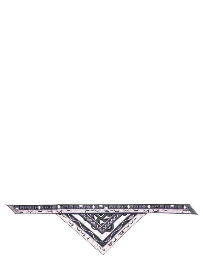 PUCCI "BANDEAU" TRIANGLE SCARF IN PRINT MIX