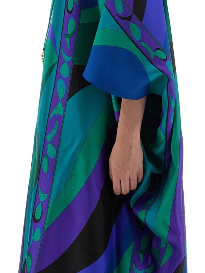 PUCCI CAFTAN WITH FISH PRINT