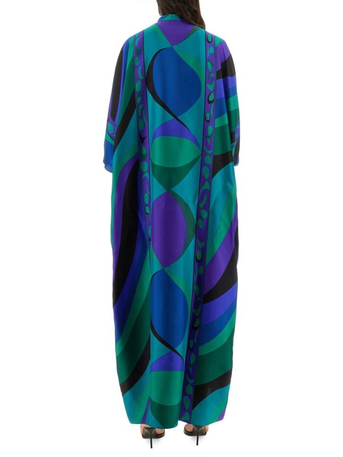 PUCCI CAFTAN WITH FISH PRINT