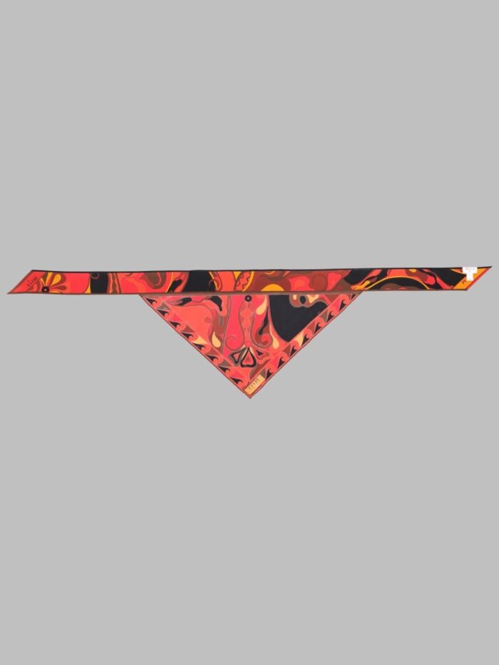 PUCCI FOULARD A TRIANGOLO CON STAMPA