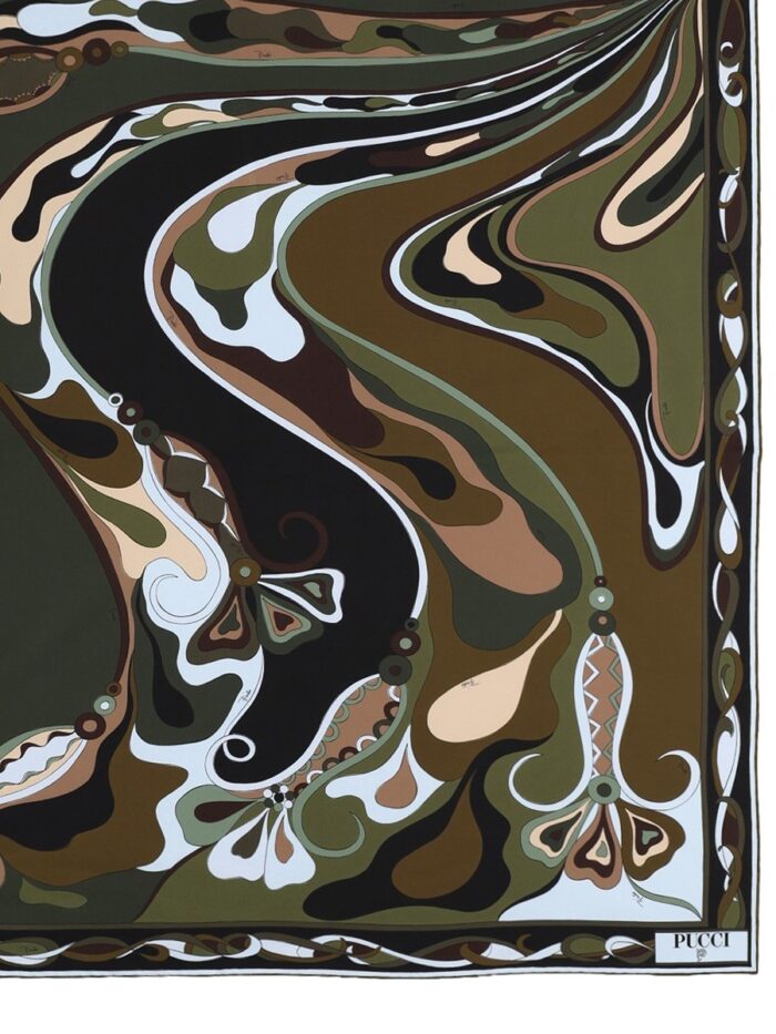 PUCCI FOULARD IN SETA CON STAMPA ORCHIDEE