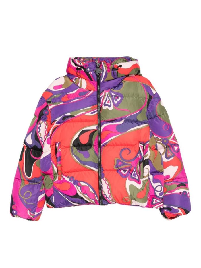 pucci giacca imbottita con stampa orchidee PUCCI GIACCA IMBOTTITA CON STAMPA ORCHIDEE