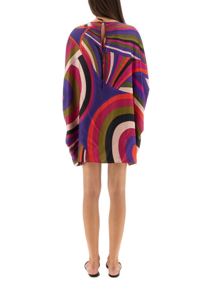PUCCI IRIS PRINT MIDI DRESS